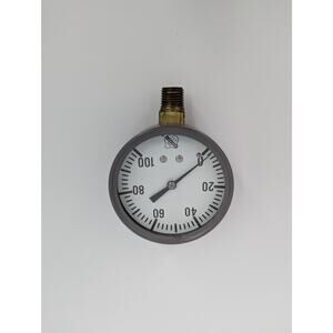 Vintage Ashcroft Pressure Gauge 0-100 PSI Industrial Steampunk Decor 2.5 in Dial